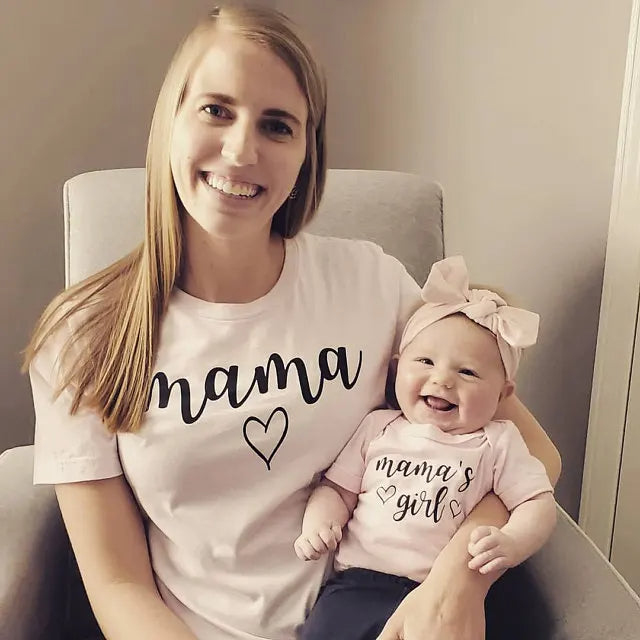 Camiseta Mae e Filha Mama Girl