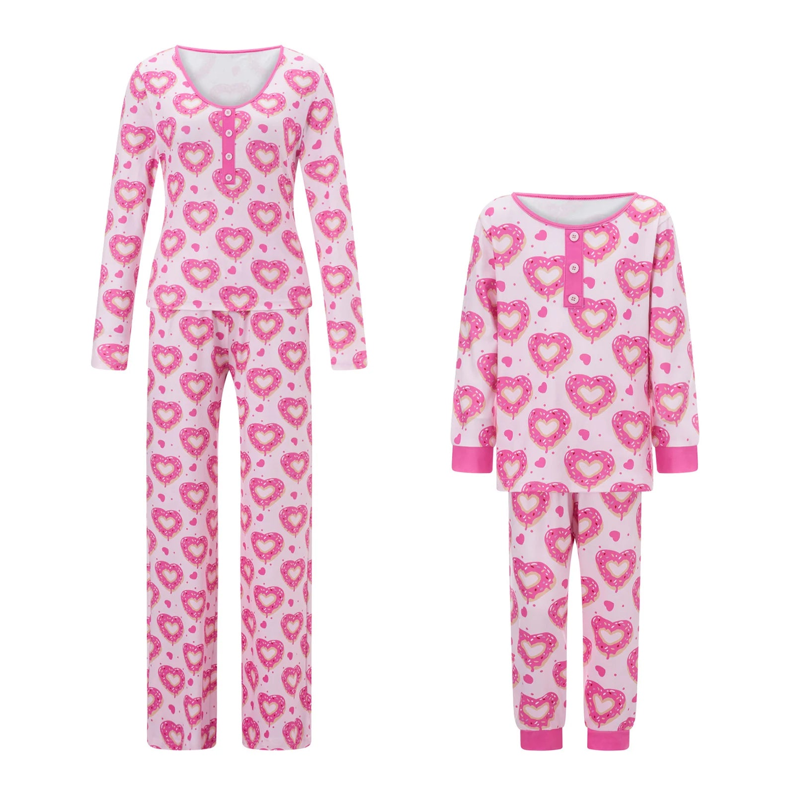 Pijama Coração Mãe e Filha