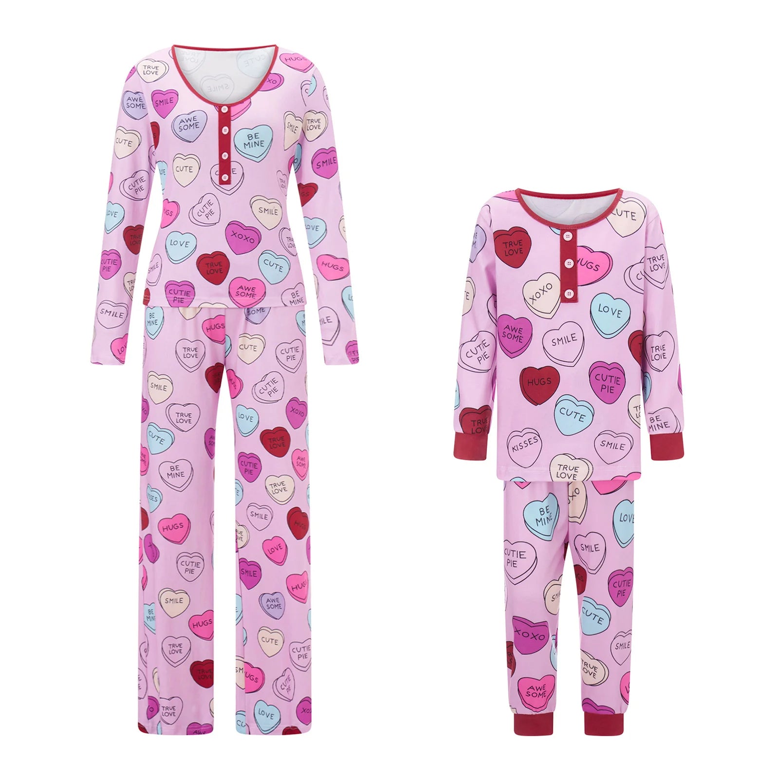 Pijama Coração Mãe e Filha