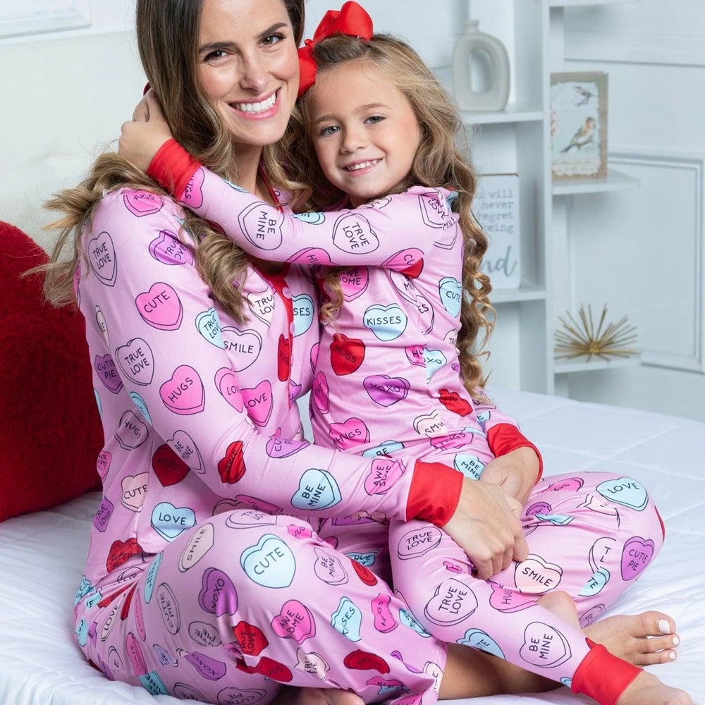 Pijama Coração Mãe e Filha