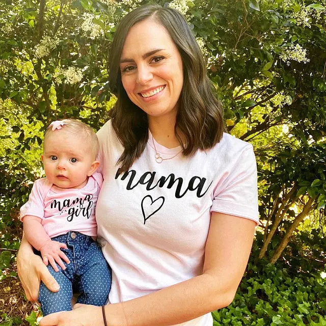 Camiseta Mae e Filha Mama Girl