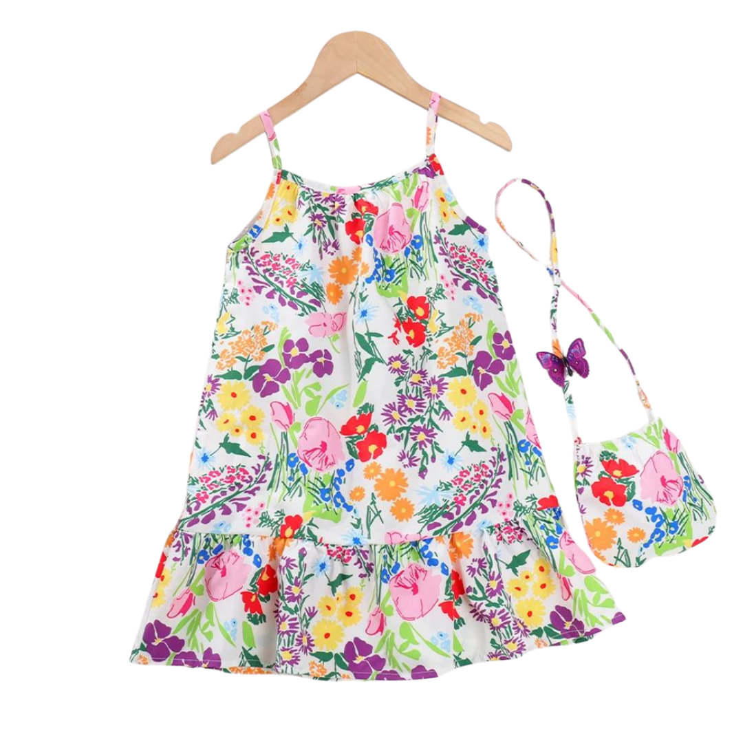 Vestido Estampa de Flores Kids