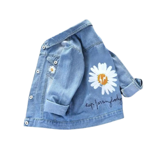 Jaqueta Jeans Flor Bela