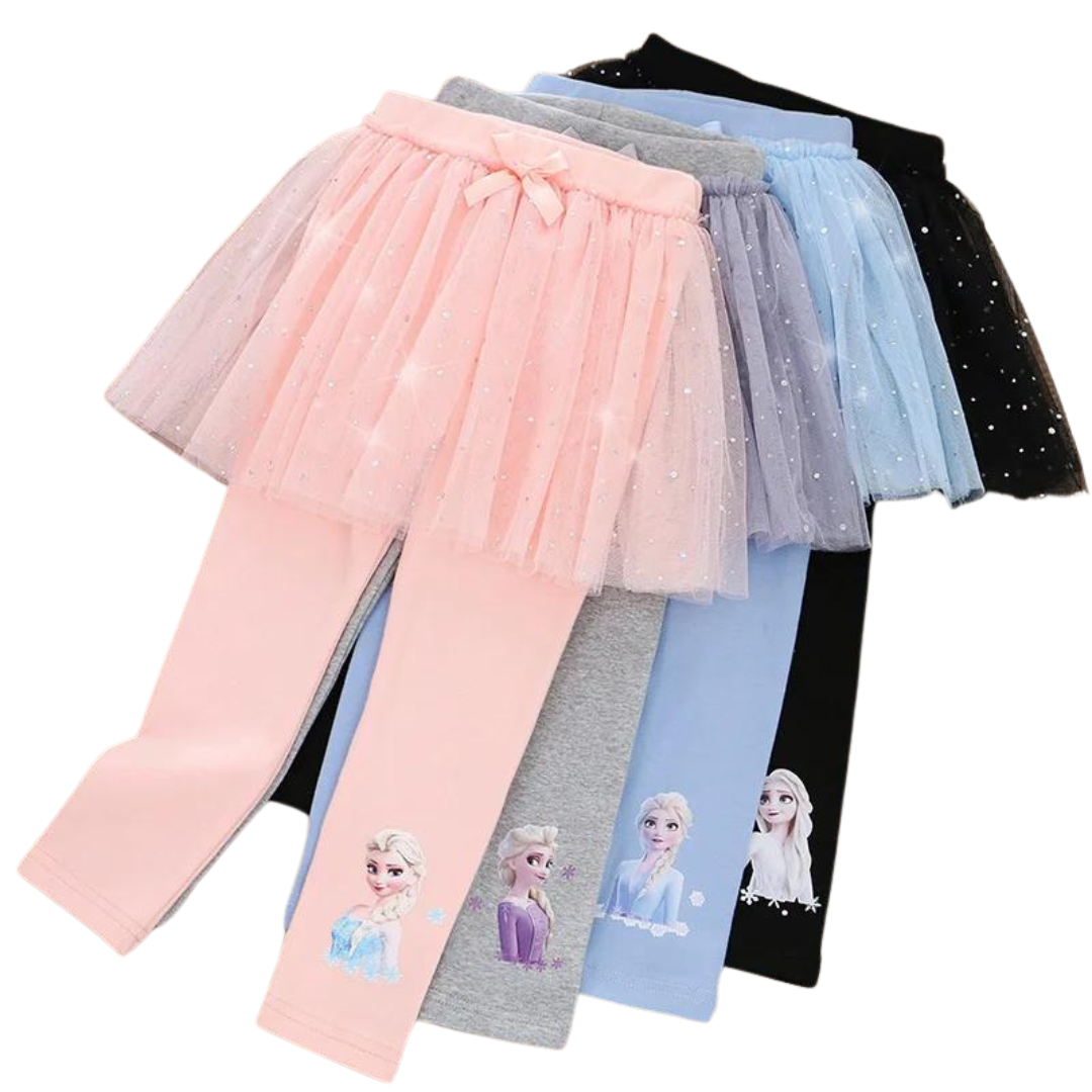 Legging Saia Princesa Elsa