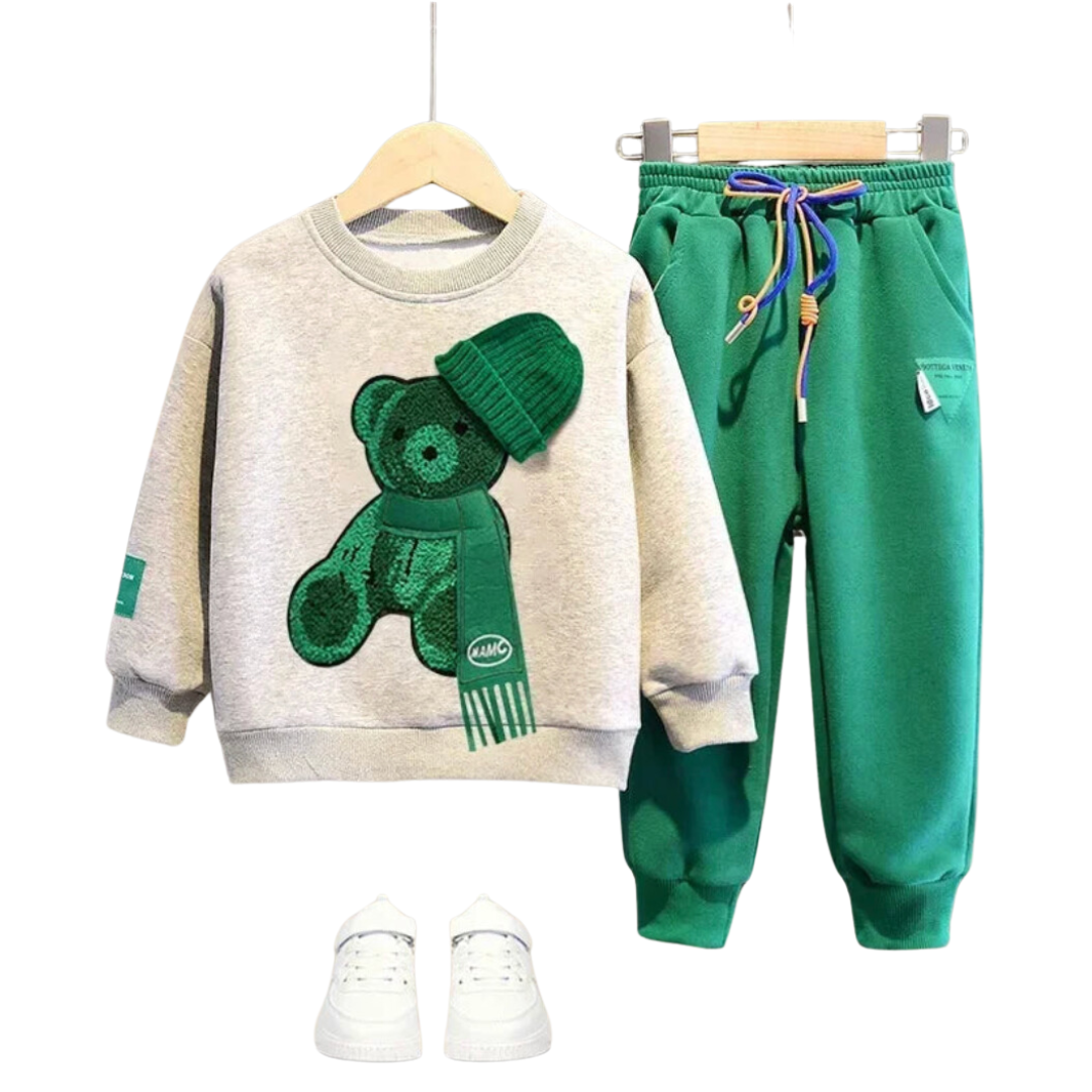 Conjunto de Inverno Urso Boy Kids