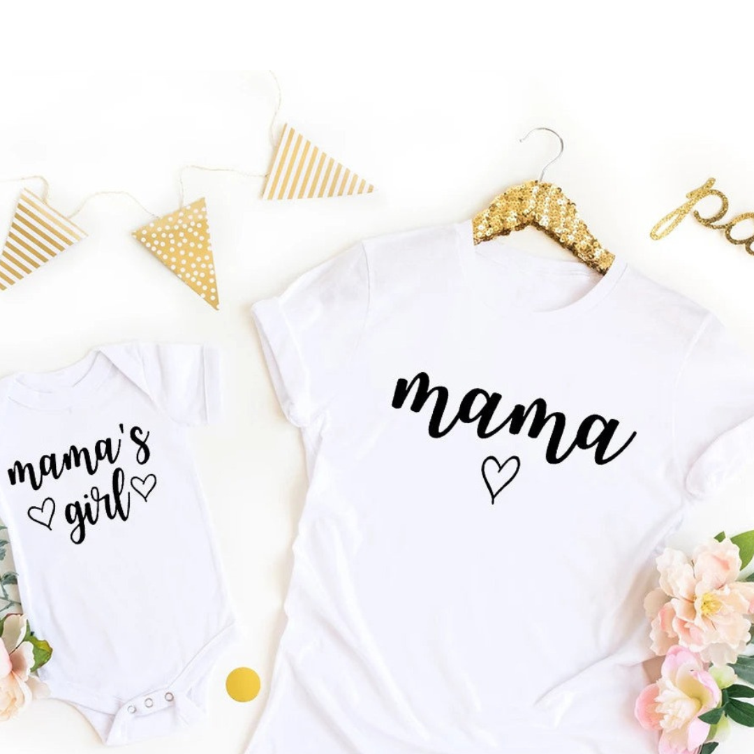 Camiseta Mae e Filha Mama Girl