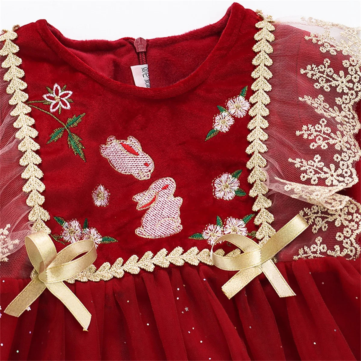 Vestido de Veludo Christimas Baby