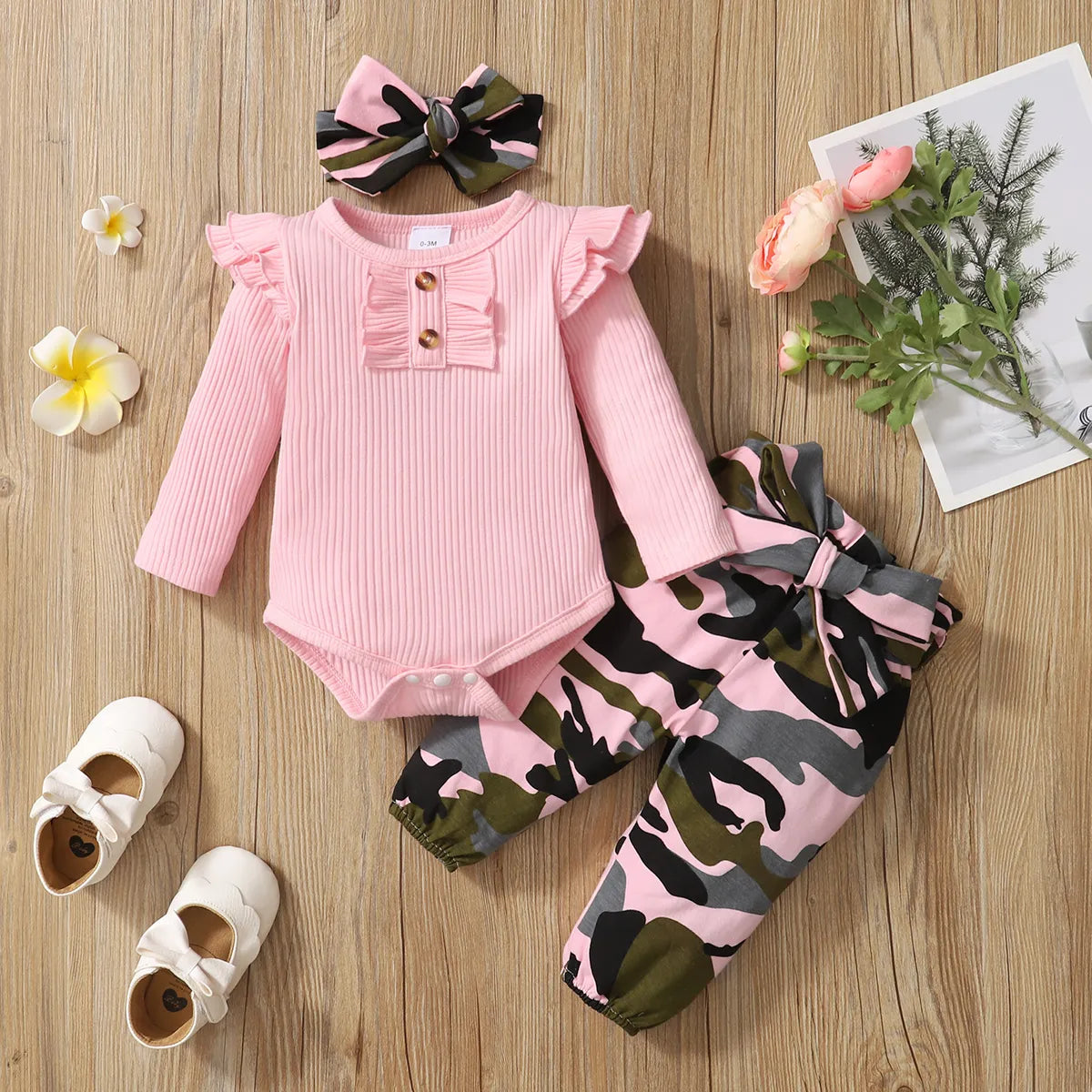 Conjunto Baby Pink Camuflado