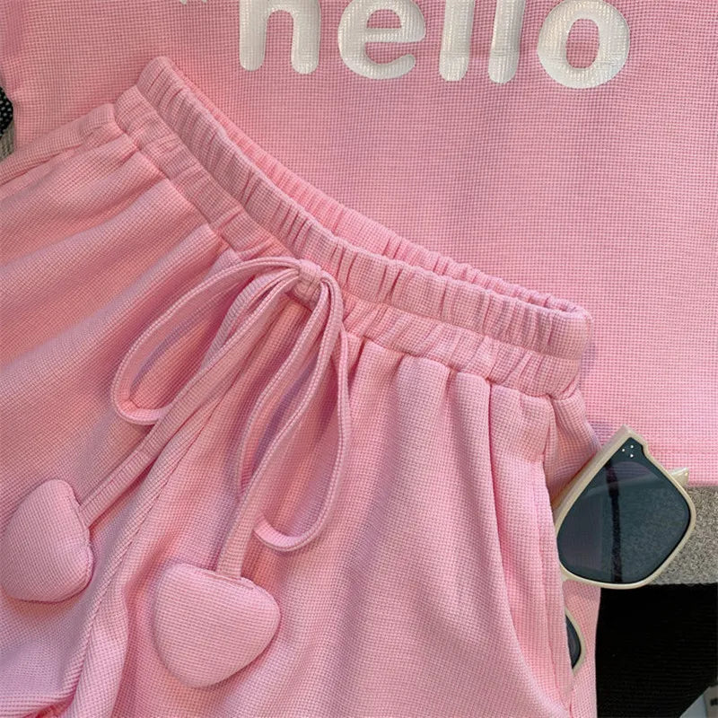 Conjunto T-shirt e Shorts Miami Hello