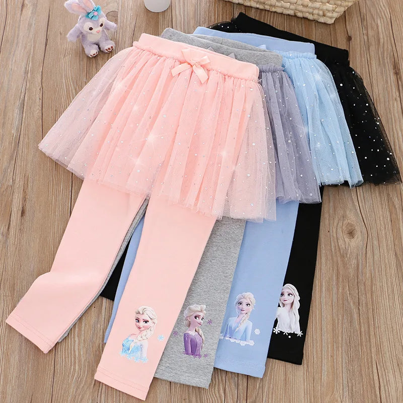 Legging Saia Princesa Elsa